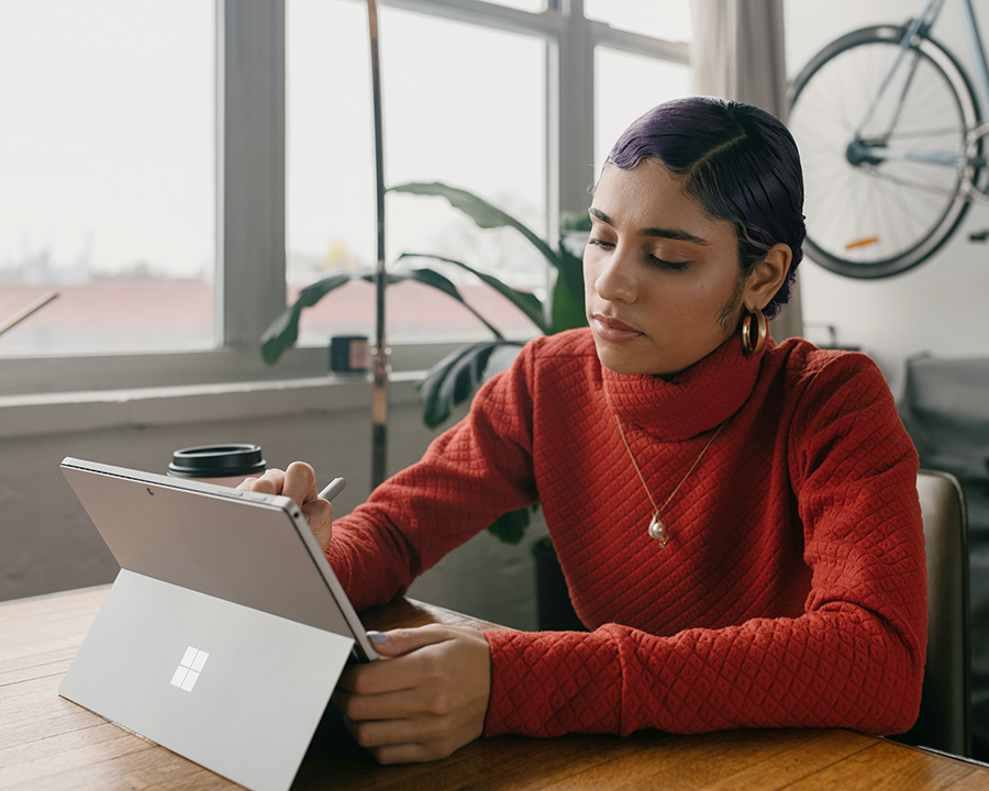 young business person completing electronic signature