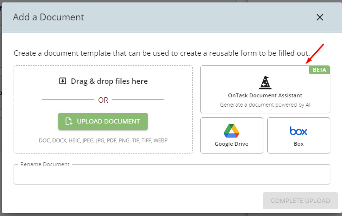AI document generation
