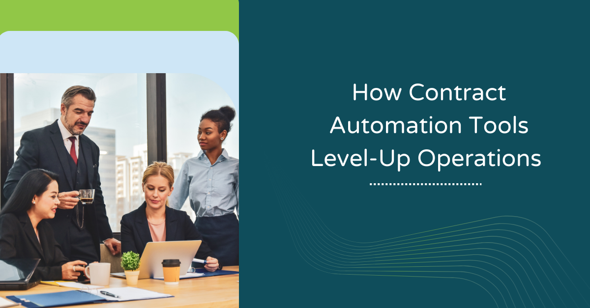 contract automation tools for operations, operations team surrounding computer
