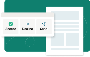 Illustration of esignature acceptance options