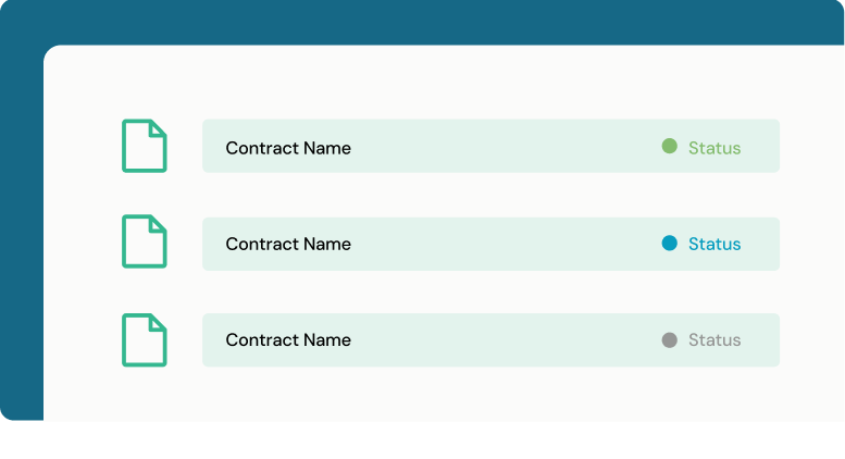 Illustration of contract folders in computer systems