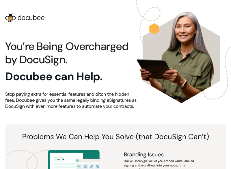 Docubee vs. DocuSign Infographic thumbnail