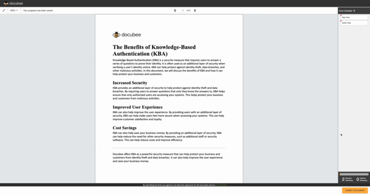 KBA Sample Document