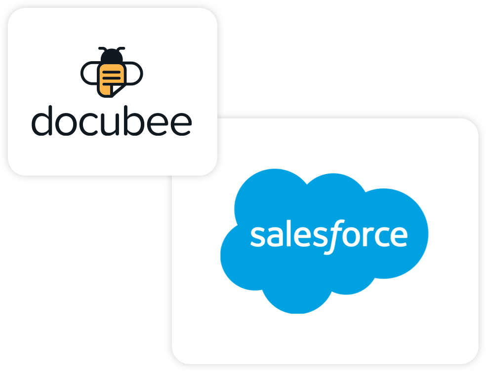 Docubee & Salesforce logos