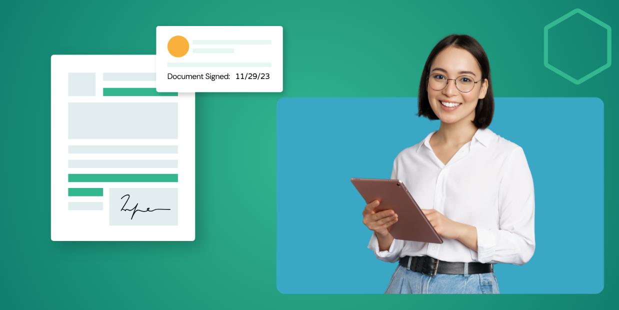 eSignatures Collect legally binding signatures on any device with full audit trails and authentication.