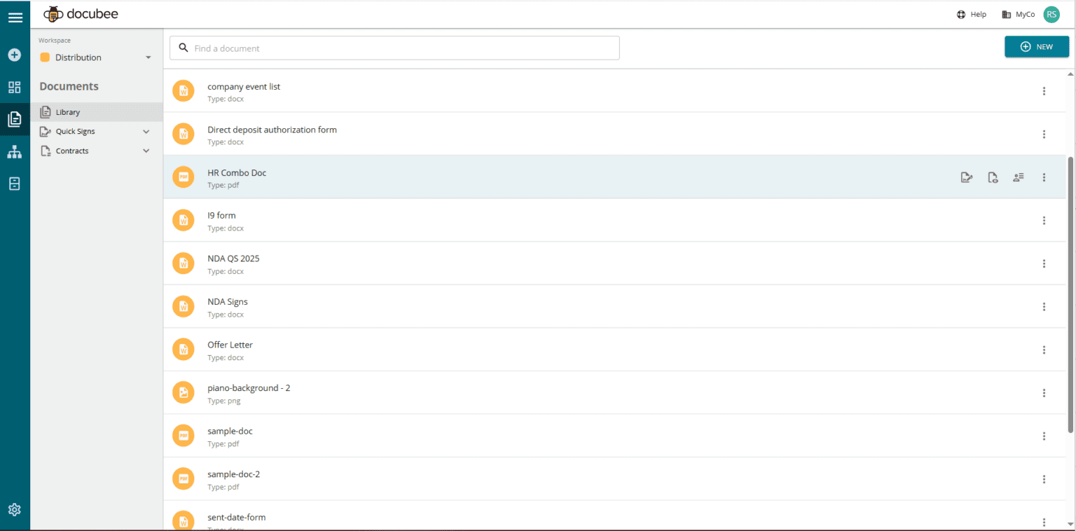 Documents Library | Docubee